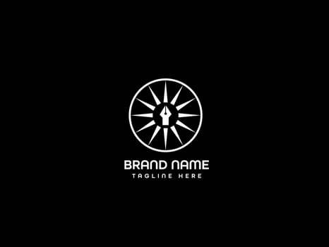 Pentool modern logo design vector