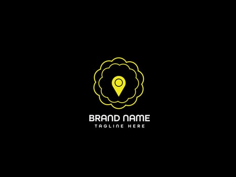 Modern location logo design vector