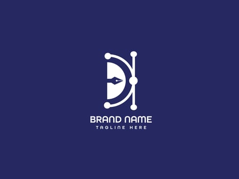 D brand identity logo for business vector