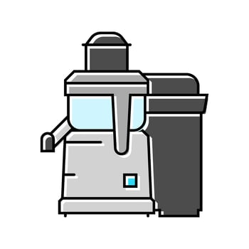 press grill restaurant equipment color icon illustration vector
