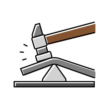 forming blacksmith color icon illustration vector