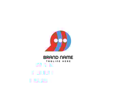 Message chat box logo vector