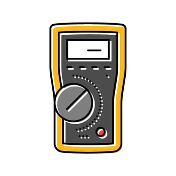 multimeter car repair tool color icon illustration vector