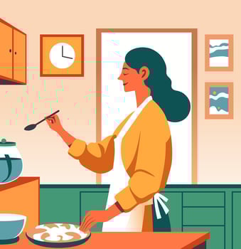 Culinary Arts Home Cooking Illustration vector