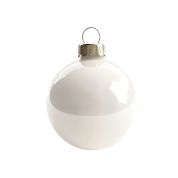 a white christmas ball on a transparent background png