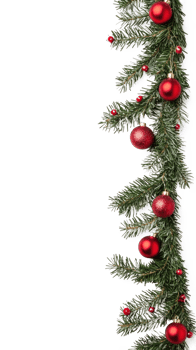 Christmas Garland isolate on transparent background png
