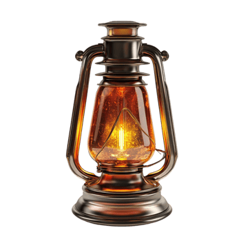 Old-Fashioned Lantern on Transparent Background png