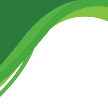 A green and white background with a curved wave png