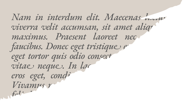 Torn Paper with Text Lorem Ipsum png