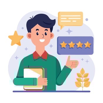 Service Quality and Rating Concept vector