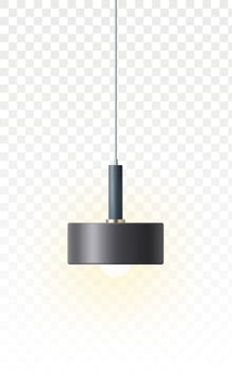 Modern lamp hanging on a white background vector