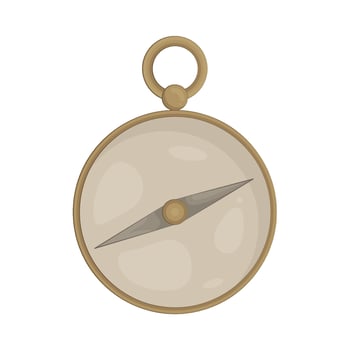 Illustration of compass vector