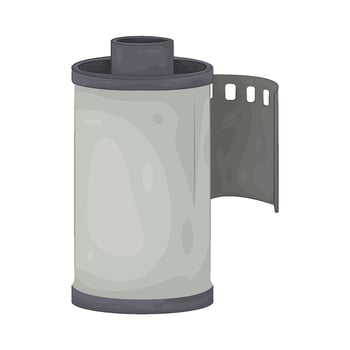 Illustration of film canister vector