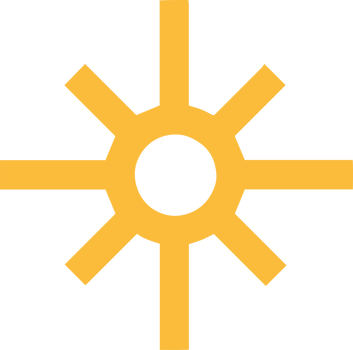 Yellow Sun Ray Icon Pictogram Logo png