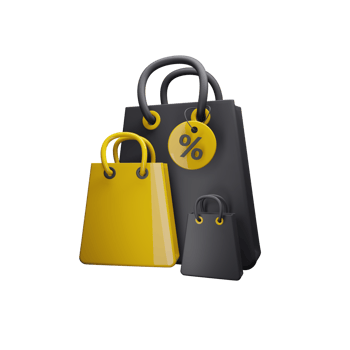 Shopping Bag Sale 3D Icon png