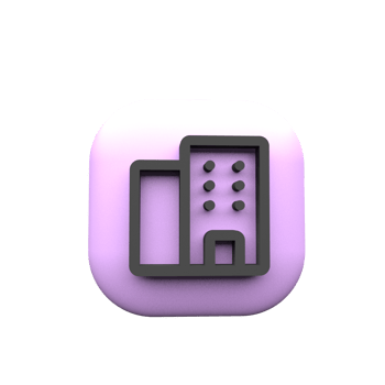 3d icon skyscraper symbol png
