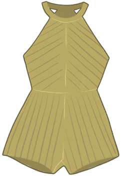 green jumpsuit illustration png