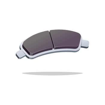 Brake pads isolated on white background. vector
