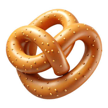 3D Pretzel Bread png