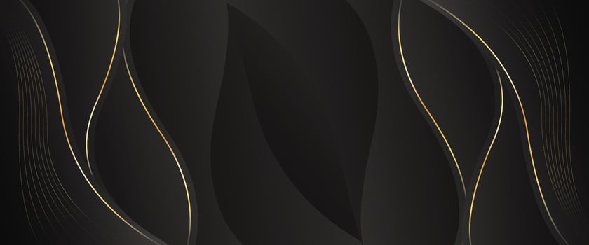 Abstract Contemporary black luxury wave banner background vector