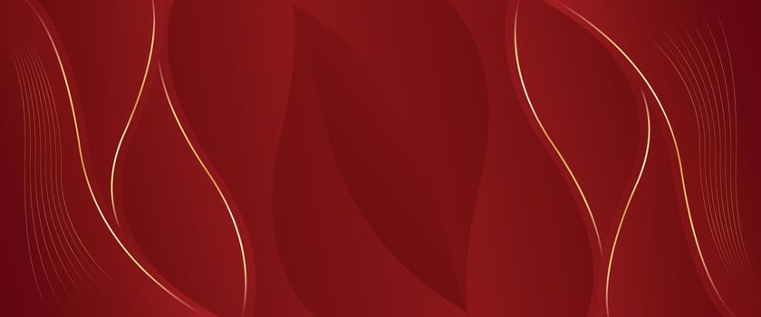 Abstract Contemporary red luxury wave banner background vector
