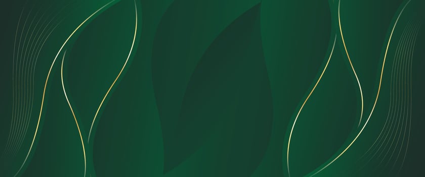 Abstract Contemporary green luxury wave banner background vector