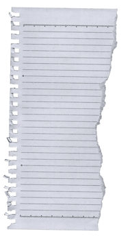 Ripped Paper Edge Transparent Notes png
