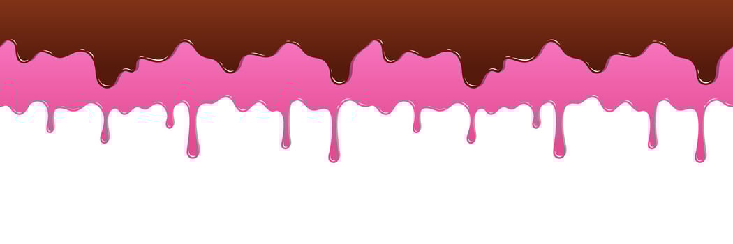 Chocolate and Pink Icing vector