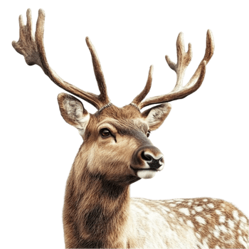 Stunning Deer with Antlers on Transparent Background png