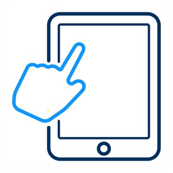 Pay Per Click and finger icon concept vector