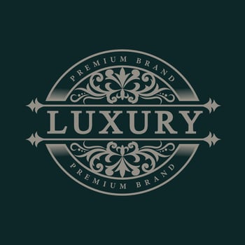 Luxury premium vintage logo showing class and style vector