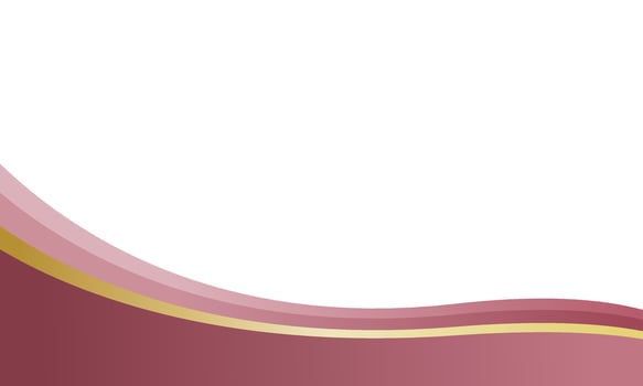 red wave corner background vector