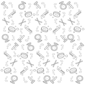 personal higiene items pattern vector