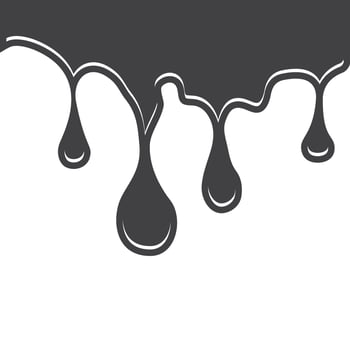 Milk, water blot icon in flat style. Yogurt or cream illustration on isolated background. Liquid splash sign business concept. vector