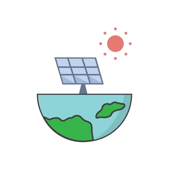 Solar energy campaign vector