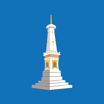 tugu jogja from yogyakarta Indonesian Landmark vector