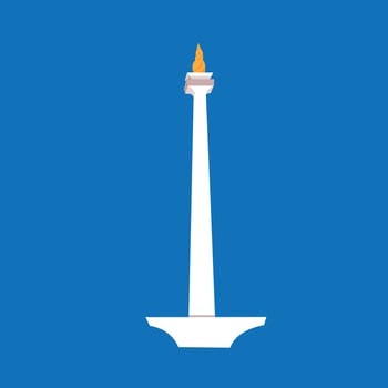 monas indonesian lanmark from jakarta batavia jawa Monumen Nasional vector