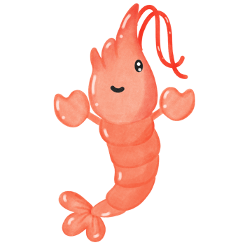 Coral and marine life Little shrimp png