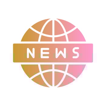 News Globe Icon Design vector