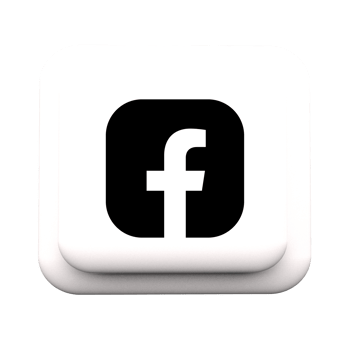 Facebook logo icon white and black color png