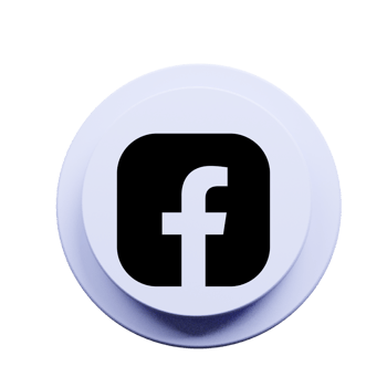 Facebook logo on a white button png
