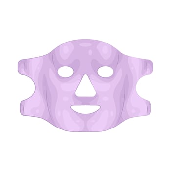 Illustration of facial mask vector
