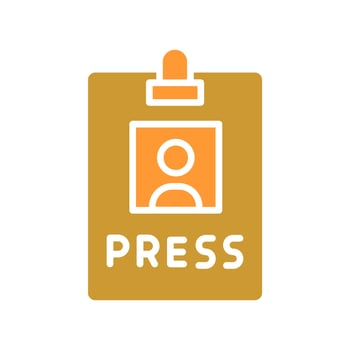 Press Pass Icon Design vector