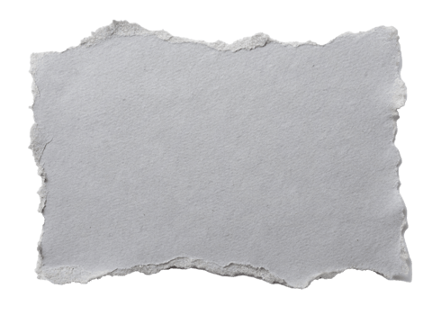 Grey paper with torn edges for using as text box png