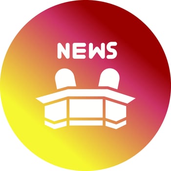 Newsroom Icon Design vector