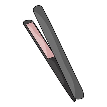 illustration of Hair straightener vector