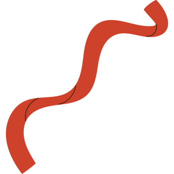 Red ribbon braid for sewing png