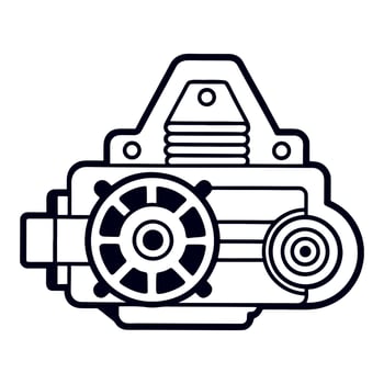 Colorful Electric Generator Graphics vector