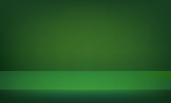 Empty dark green studio background. Green studio lighting. Space for selling products on the website. Background 3d. illustration. vector