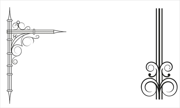 Unique Decorative line divider Or Page design vector